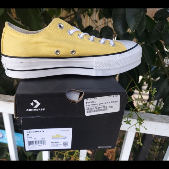 yellow chuck taylors women's